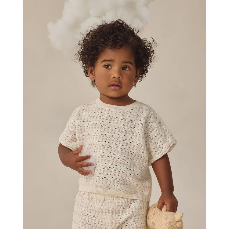 Quincy Mae Relaxed Summer Knit Set- Ivory Tops &amp; Bottoms Quincy Mae