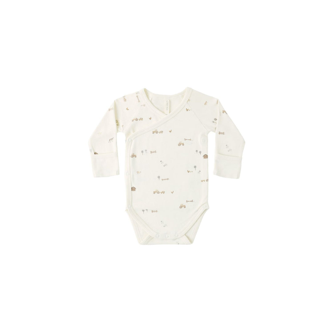 Quincy Mae Side Snap Bodysuit Farm Bodysuit Quincy Mae
