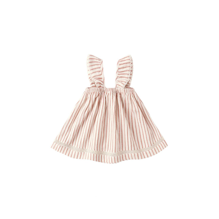 Quincy Mae Ruffle Tank Dress- Vintage Stripe