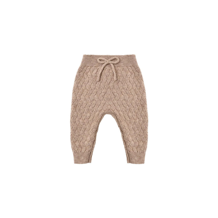 Quincy Mae Knit Pant Heathered Almond Tops &amp; Bottoms Quincy Mae