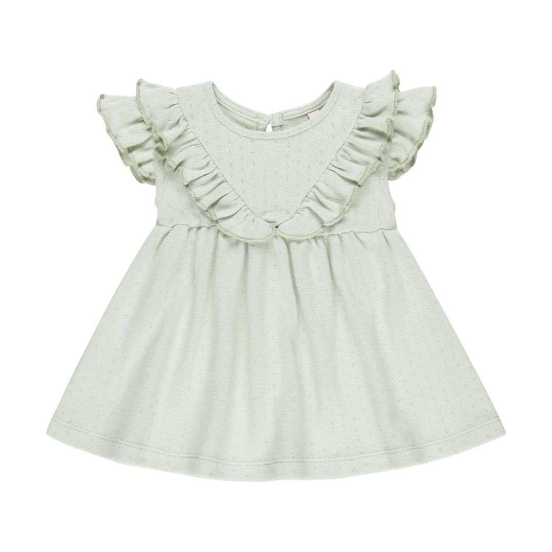 Quincy Mae Sleeveless Ruffle V Dress - Mint Dresses Quincy Mae