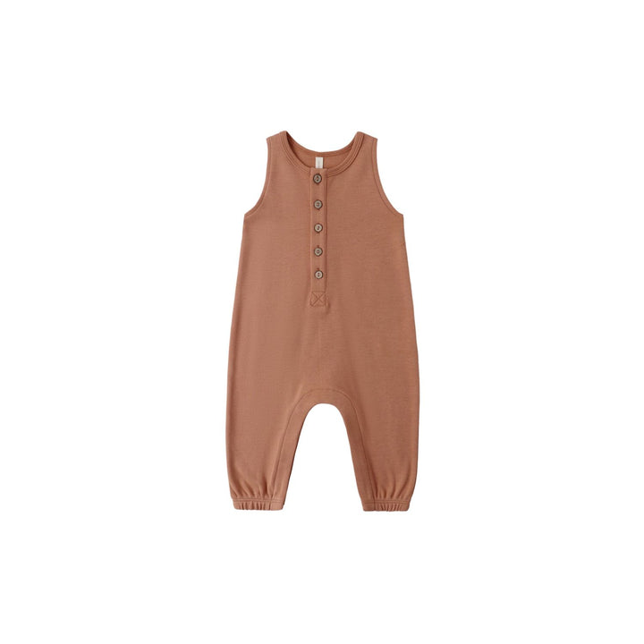 Quincy Mae Sleeveless Jumpsuit- Poppy