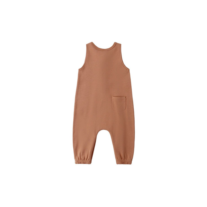 Quincy Mae Sleeveless Jumpsuit- Poppy