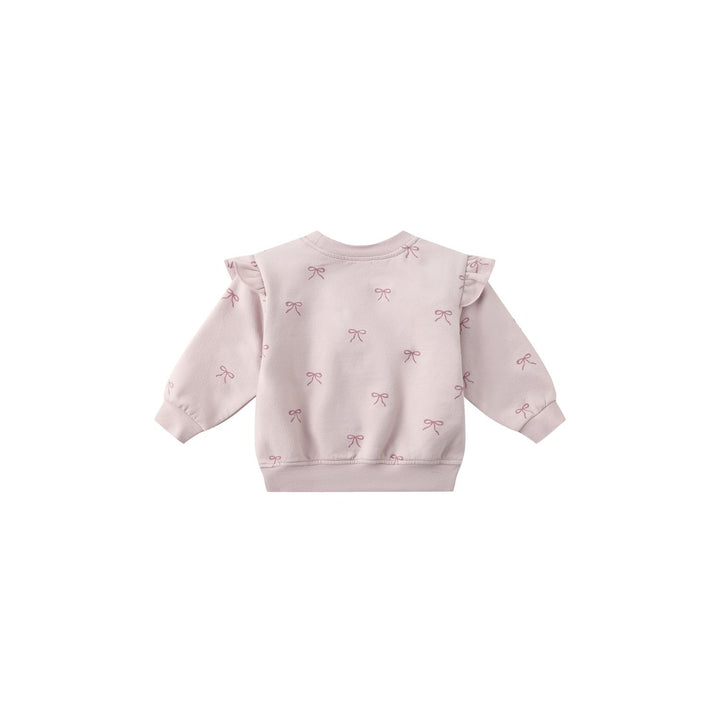 Quincy Mae Ruffle Fleece Sweatshirt - Bows Tops & Bottoms Quincy Mae