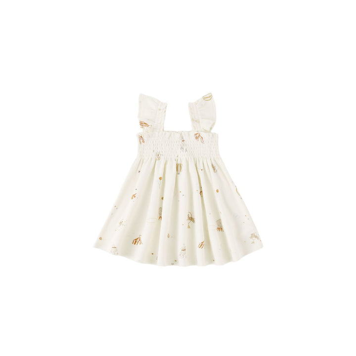 Quincy Mae Smocked Jersey Dress- Carnival