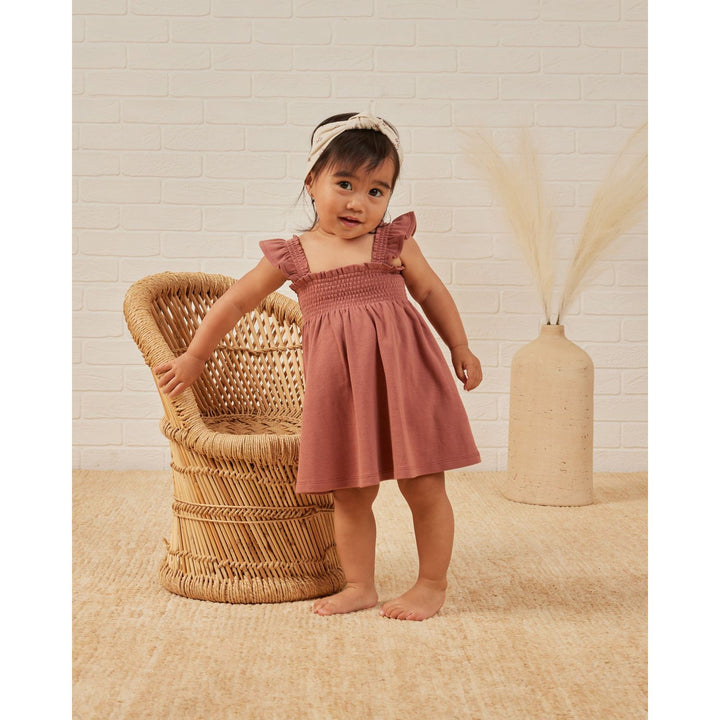 Quincy Mae Smocked Jersey Dress - Berry Dresses Quincy Mae   