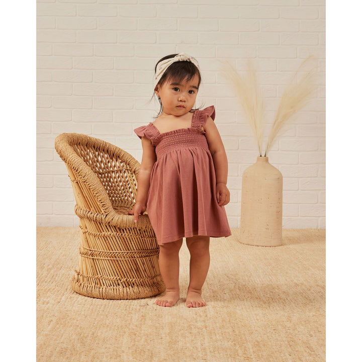 Quincy Mae Smocked Jersey Dress - Berry Dresses Quincy Mae   