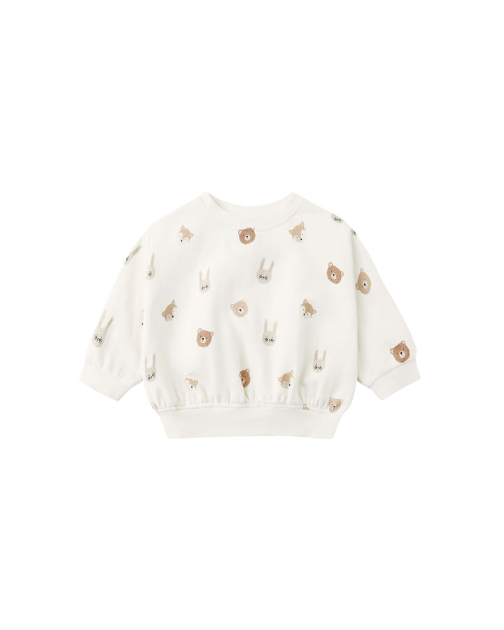 Quincy Mae Relaxed Fleece Sweatshirt- Critters