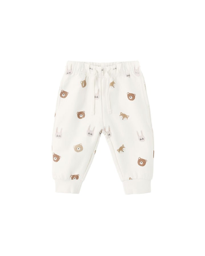 Quincy Mae Relaxed Fleece Sweatpant- Critters