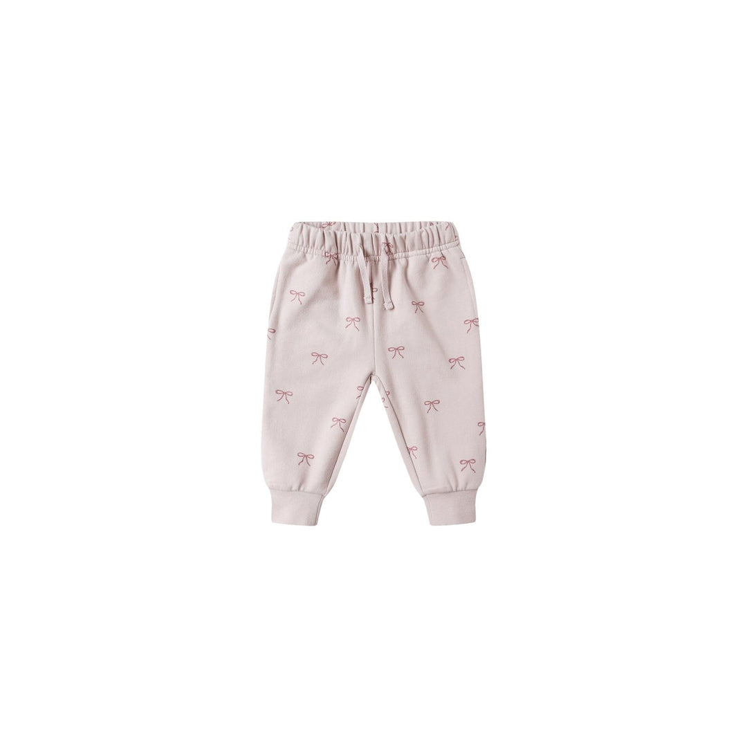 Quincy Mae Relaxed Fleece Sweatpant - Bows Tops & Bottoms Quincy Mae