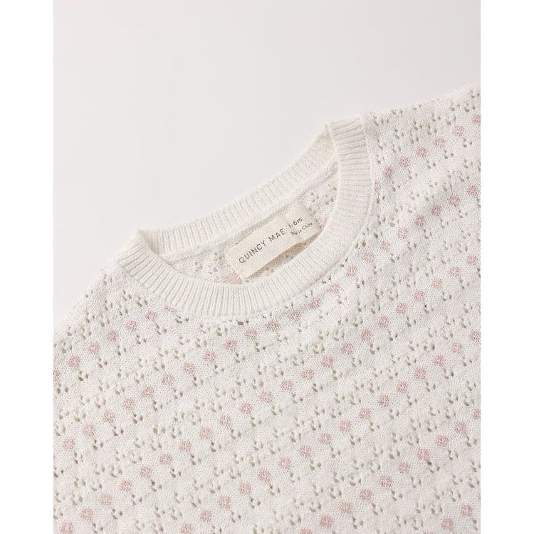 Quincy Mae Relaxed Summer Knit Set- Ivory Tops &amp; Bottoms Quincy Mae
