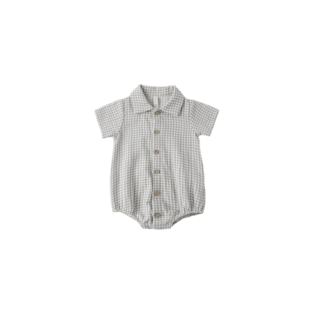 Quincy Mae Matteo Romper - Sage Gingham Romper Quincy Mae