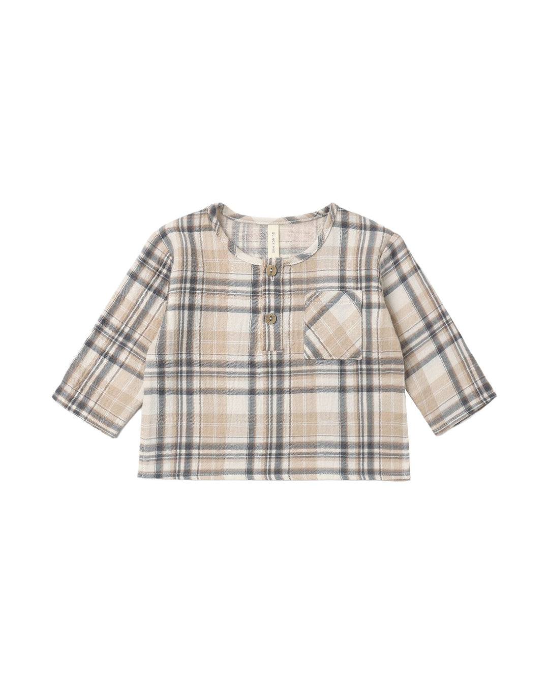 Quincy Mae Rory Shirt- Fall Plaid