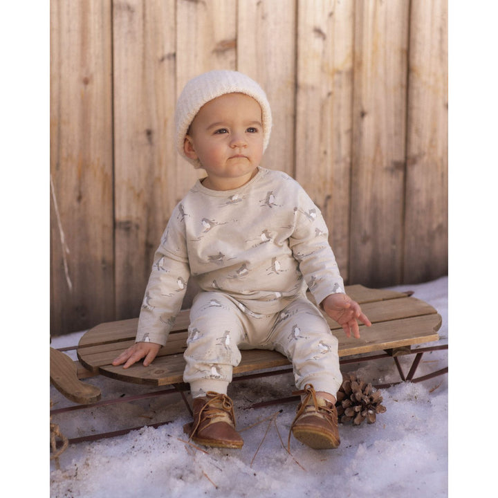 Rylee + Cru Long Sleeve Tee + Pant Set Skiing Penguins Tops &amp; Bottoms Rylee + Cru