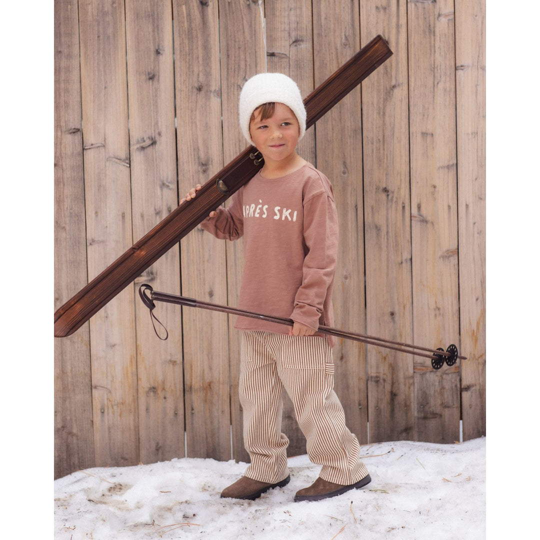 Rylee + Cru Raw Edge Long Sleeve Tee Apres Ski Tops &amp; Bottoms Rylee + Cru