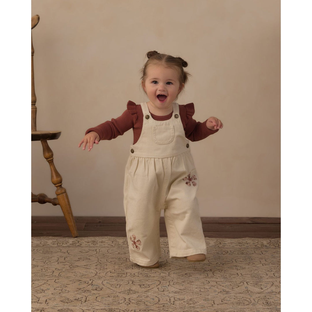 Rylee + Cru Wide Leg Overall Daisy Patches Overalls Rylee + Cru