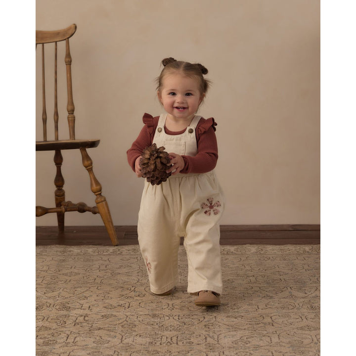 Rylee + Cru Wide Leg Overall Daisy Patches Overalls Rylee + Cru