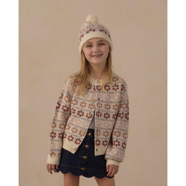 Rylee + Cru Beanie Flower Fair Isle Hats Rylee + Cru