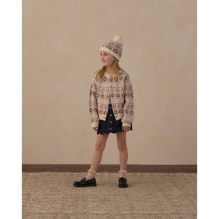 Rylee + Cru Cheyenne Cardigan Flower Fair Isle Sweater Rylee + Cru