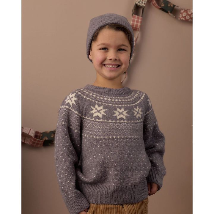 Rylee + Cru Fair Isle Sweater Slate Tops &amp; Bottoms Rylee + Cru