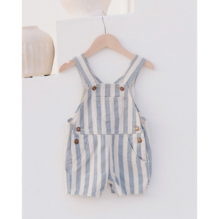 Rylee + Cru Denim Shortalls - Ocean Stripe Jumpsuit Rylee + Cru