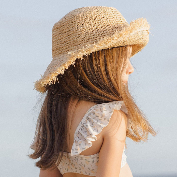 Rylee + Cru Straw Bucket Hat Hats Rylee + Cru