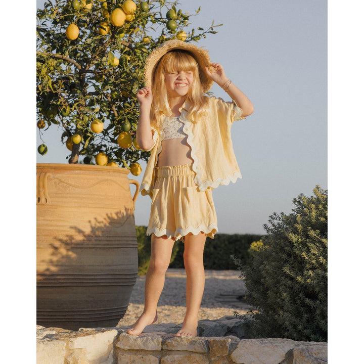 Rylee + Cru Straw Bucket Hat Hats Rylee + Cru