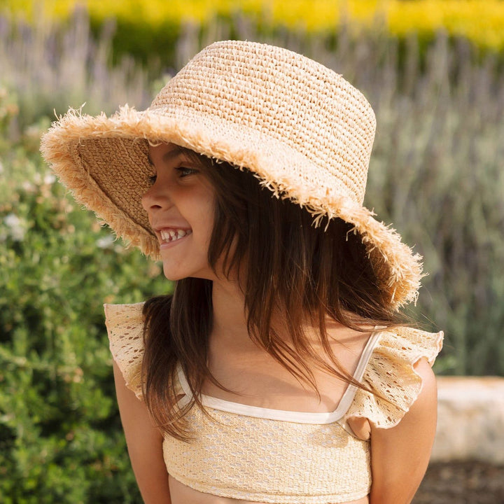 Rylee + Cru Straw Bucket Hat Hats Rylee + Cru
