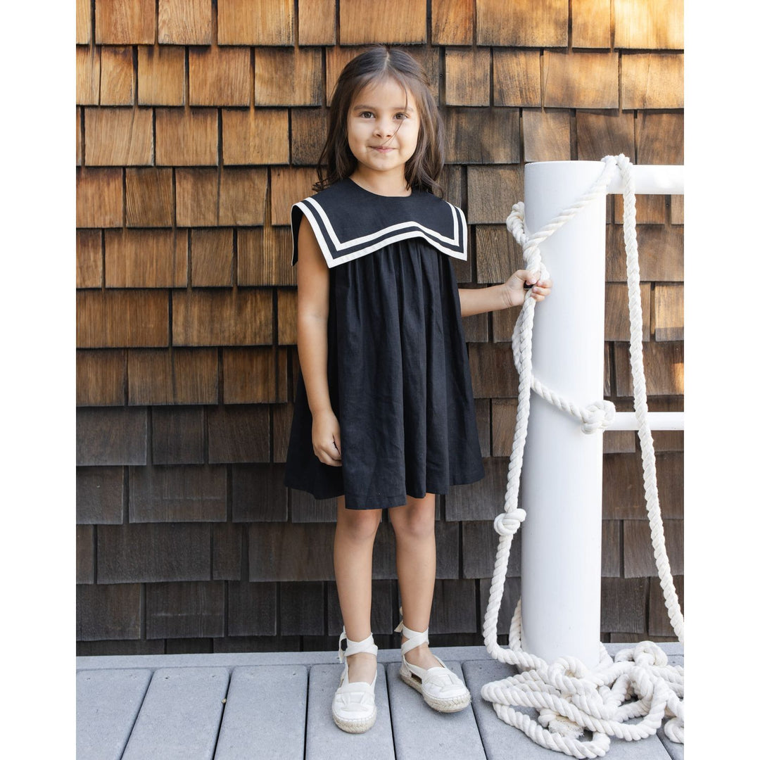 Rylee + Cru Sailor Dress - Black Dresses Rylee + Cru