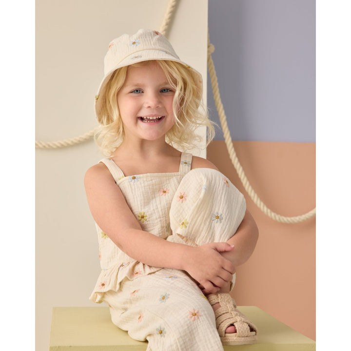 Rylee + Cru Kayli Set - Embroidered Daisies Tops & Bottoms Rylee + Cru