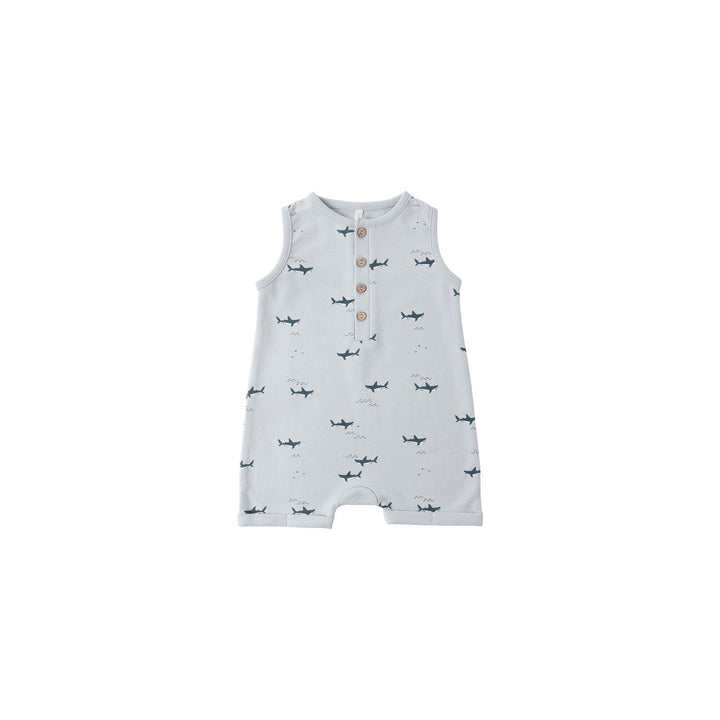 Rylee + Cru Davis Romper - Sharks Romper Rylee + Cru