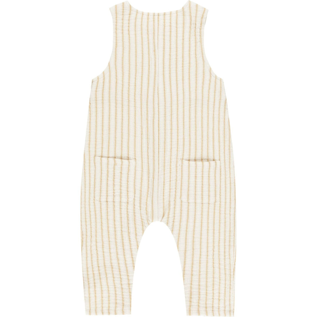 Rylee + Cru Button Jumpsuit - Marigold Stripe Jumpsuit Rylee + Cru