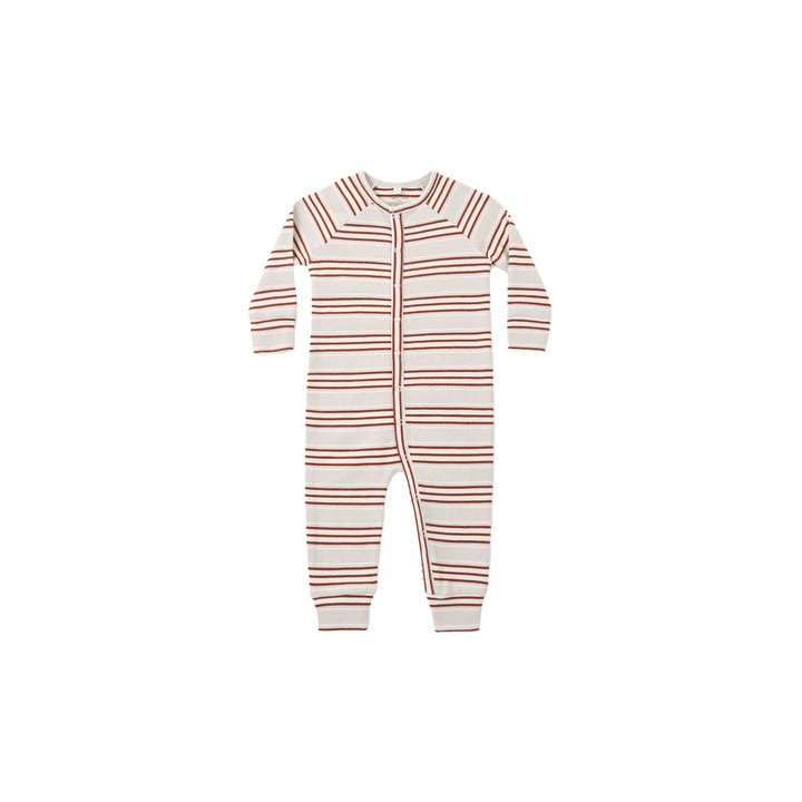Rylee + Cru Organic Long John Pajamas Holiday Stripe Pajamas &amp; Footies Rylee + Cru
