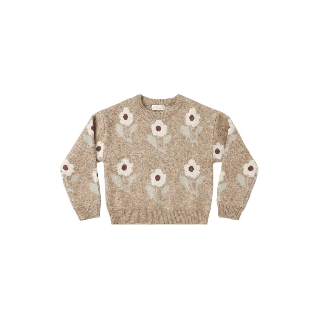 Rylee + Cru Aspen Sweater Fawn Flower Sweater Rylee + Cru