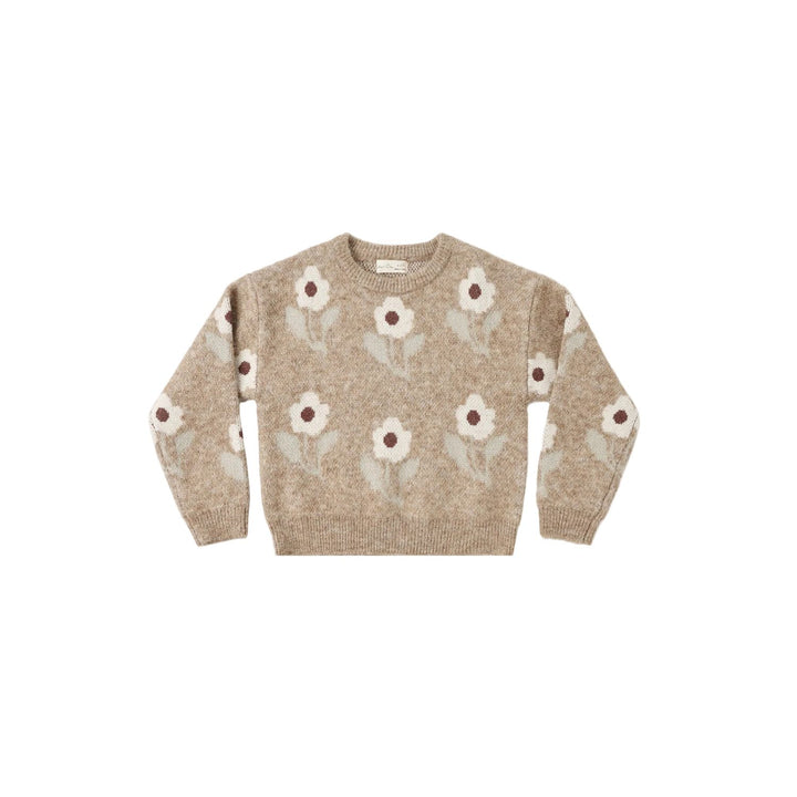 Rylee + Cru Aspen Sweater Fawn Flower Sweater Rylee + Cru