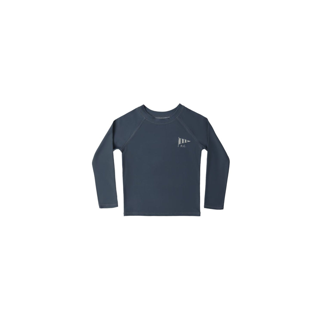 Rylee + Cru Long Sleeve Rashguard - Navy Swimwear Rylee + Cru