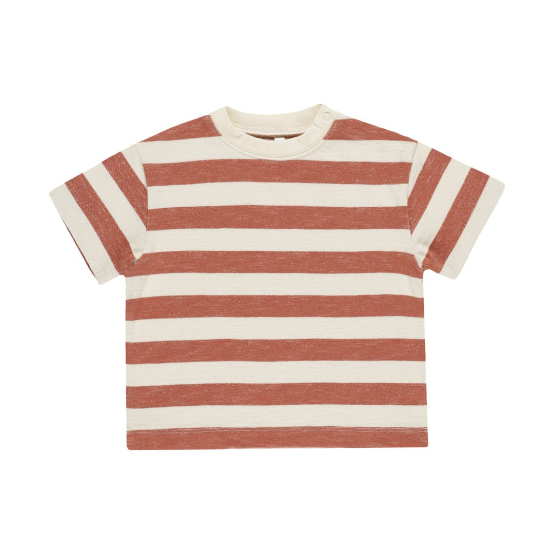 Rylee + Cru Relaxed Tee - Poppy Stripe Tops & Bottoms Rylee + Cru