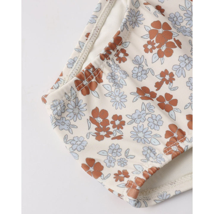 Rylee + Cru Maryn Rashguard Set - Americana Floral Swimwear Rylee + Cru