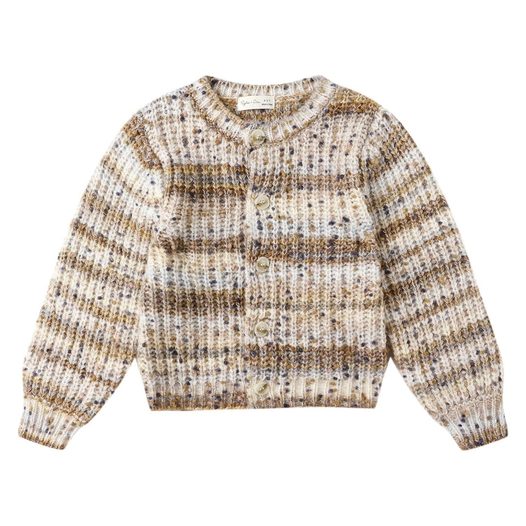 Rylee + Cru Cheyenne Cardigan - Stone Multi-Stripe Tops & Bottoms Rylee + Cru