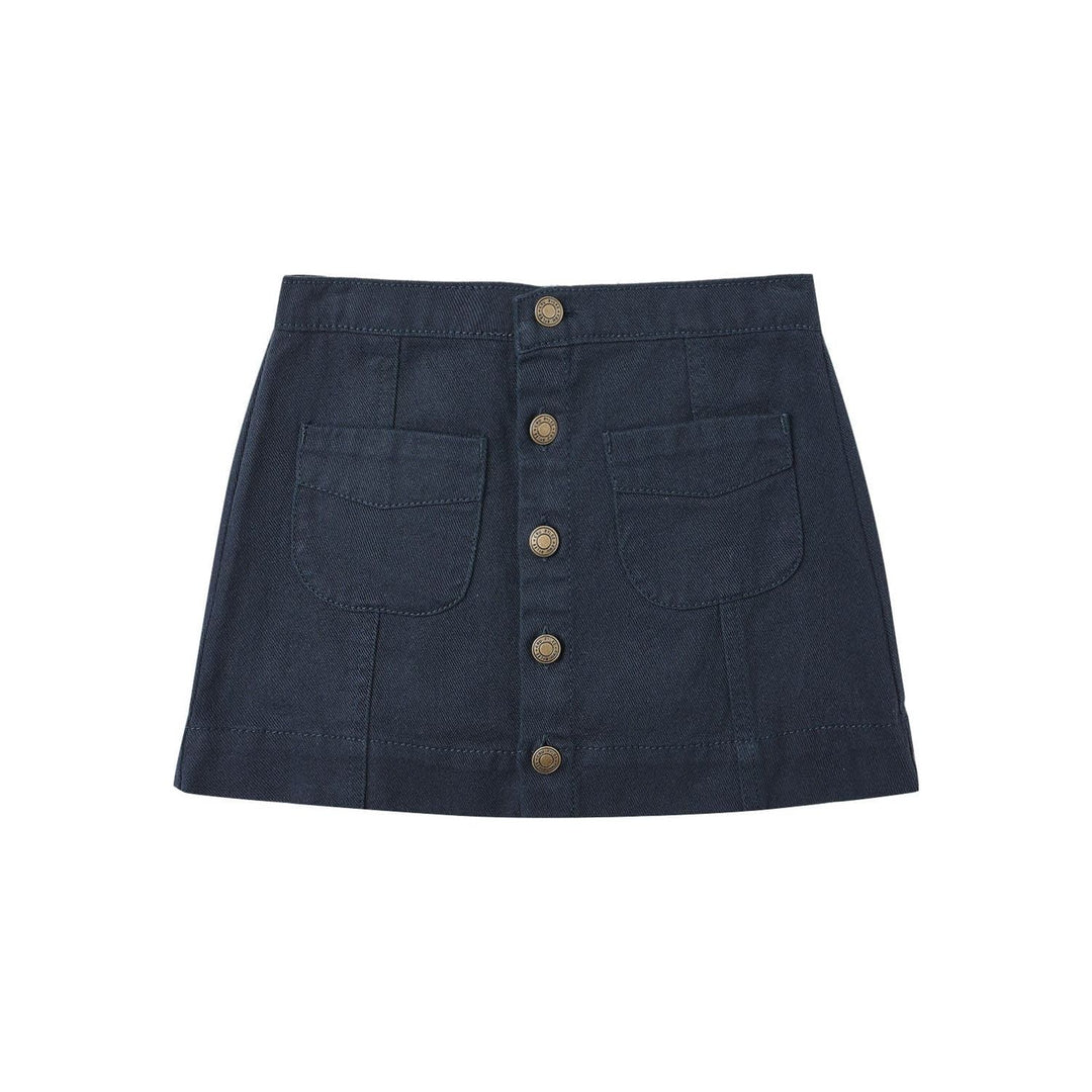 Rylee + Cru Denver Mini Skirt - Indigo Denim Tops & Bottoms Rylee + Cru