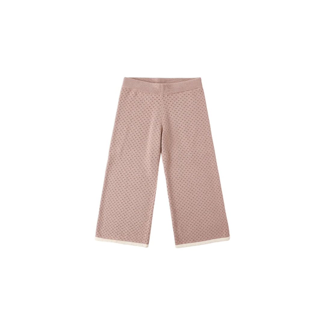 Rylee + Cru Pointelle Knit Pant Rosewood Pants Rylee + Cru