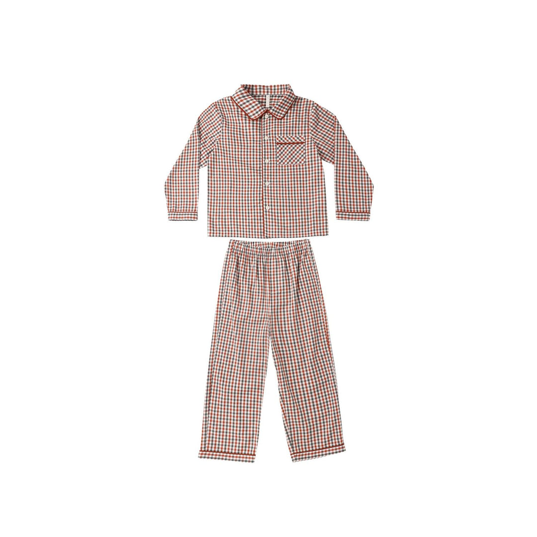 Rylee + Cru Long Sleeve Pajamas Holiday Gingham