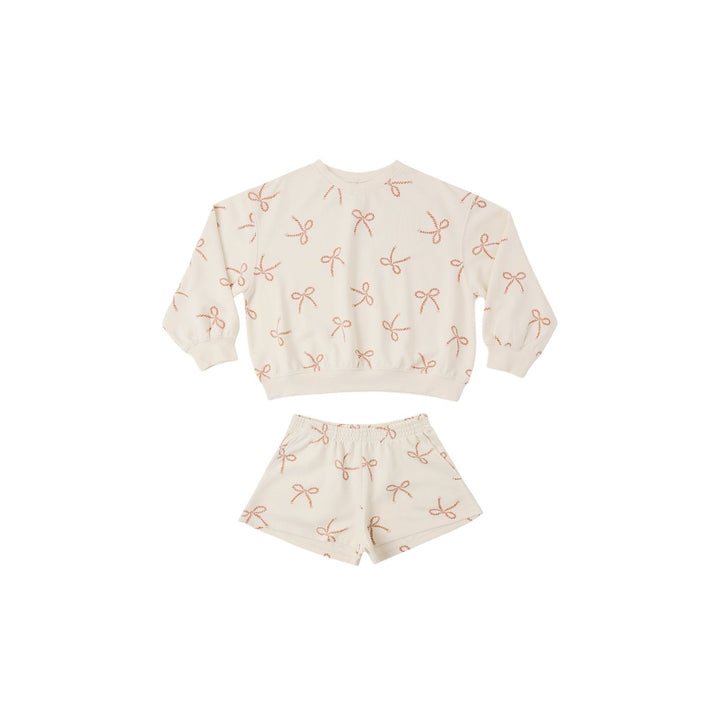 Rylee + Cru Summer Terry Set - Sailor Bows Tops &amp; Bottoms Rylee + Cru