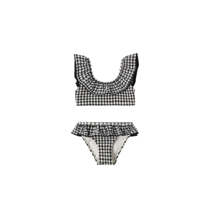 Rylee + Cru Margot Bikini - Black Gingham Swimwear Rylee + Cru