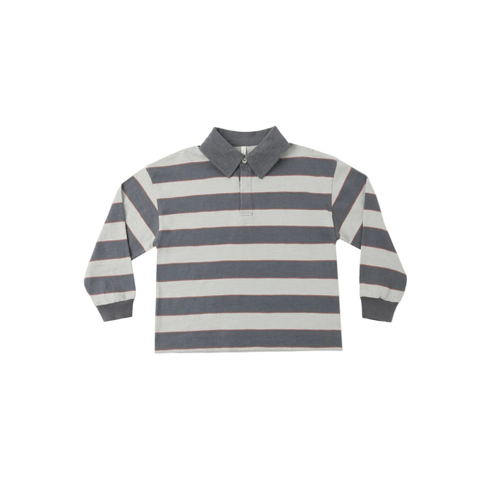 Rylee + Cru Rugby Polo Sage Stripe Tops &amp; Bottoms Rylee + Cru