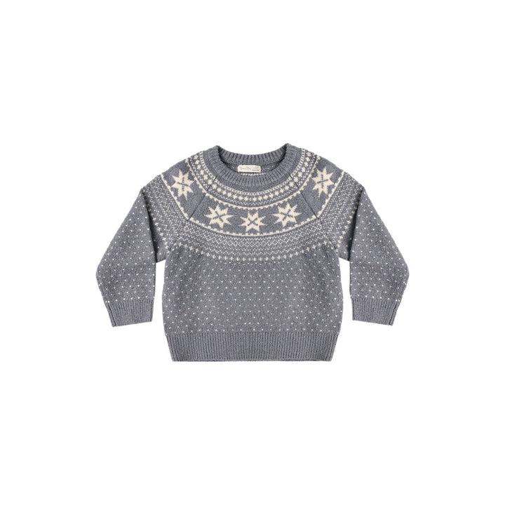 Rylee + Cru Fair Isle Sweater Slate Tops &amp; Bottoms Rylee + Cru