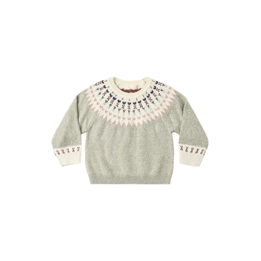Rylee + Cru Fair Isle Sweater Sage