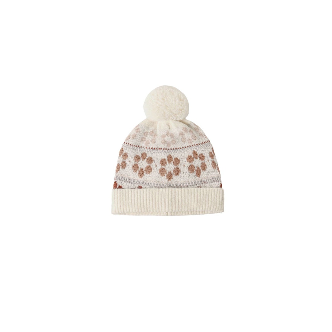 Rylee + Cru Beanie Flower Fair Isle Hats Rylee + Cru