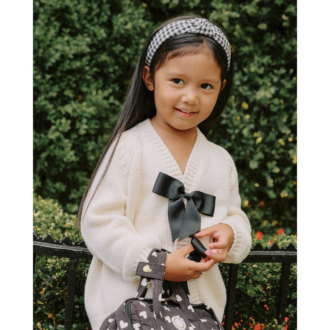 Rylee + Cru Bow Cardigan - Natural Tops & Bottoms Rylee + Cru