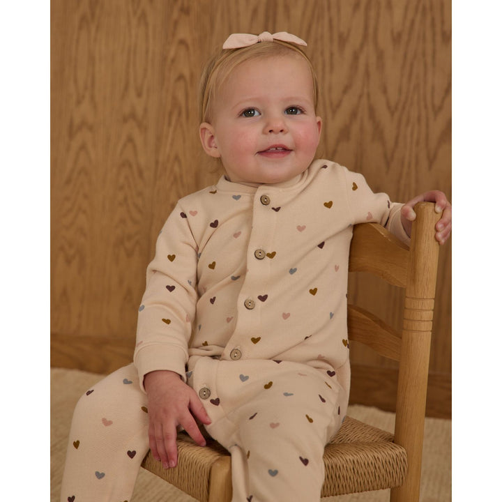 Rylee + Cru Button Down Jumpsuit - Hearts Jumpsuit Rylee + Cru